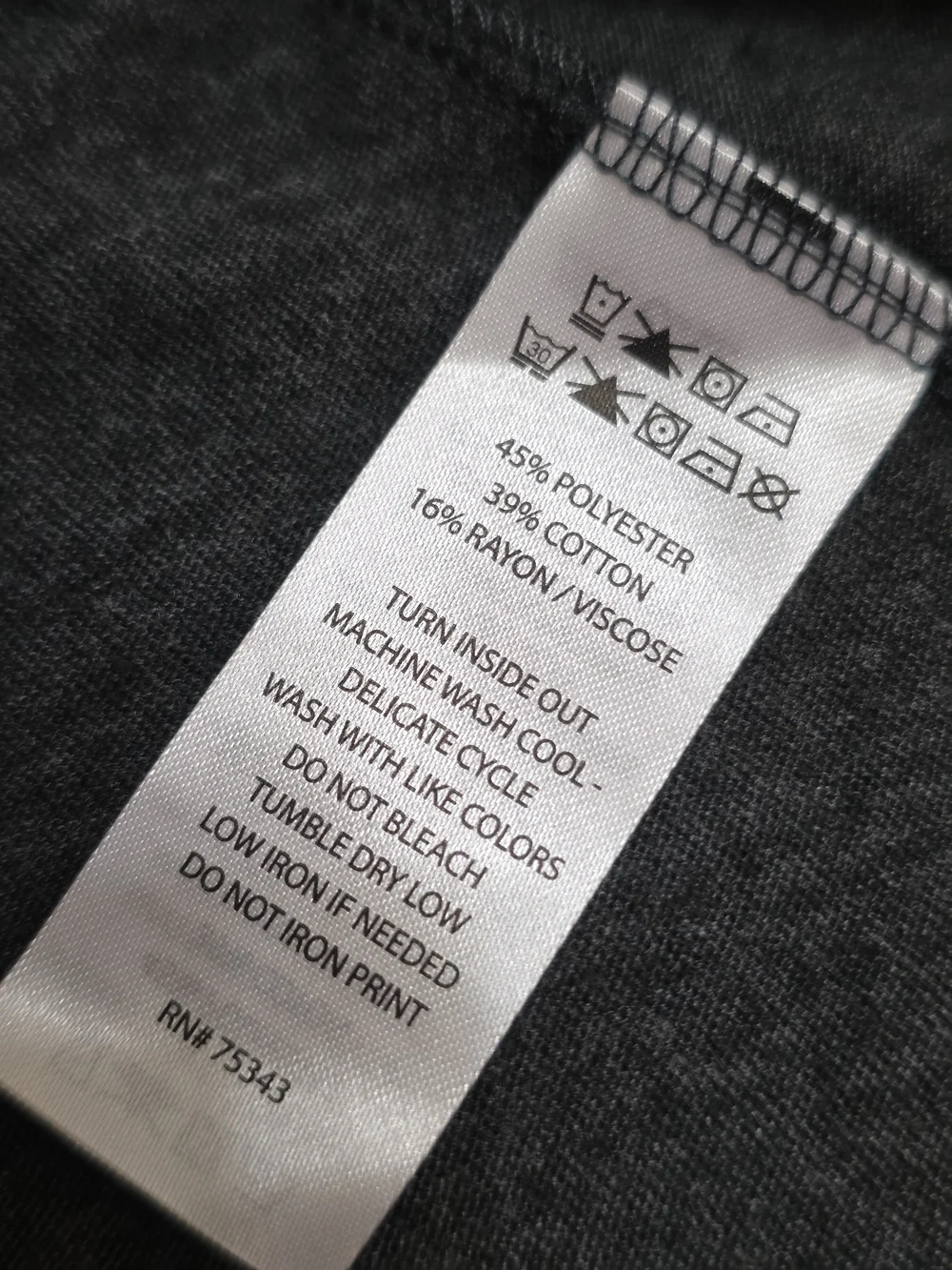 Tahari Dark Gray "Strong" Graphic Tee - Women Size Medium - Picture 7 of 7